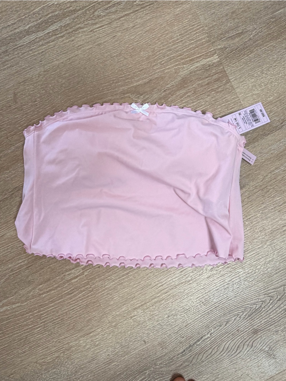 NWT wild fable Light Pink Strapless bikini  Bandeau Tube Top size large